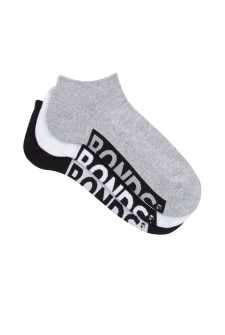 Mens Logo Cushioned Low Cut Socks 3 Pack