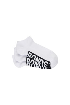 Bonds Mens Logo Cushioned Low Cut 3 Pack White